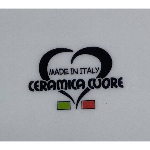 Ceramica Cuore CU415  Yellow Sunflowers Vase Landscape Italy 16" Serving Bowl - Picture 9 of 16